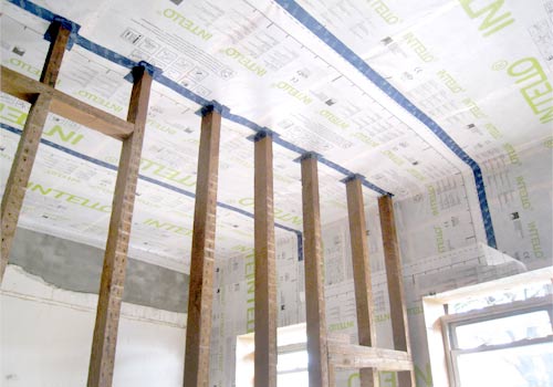 Intello passive house air sealing and joint taping