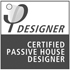 Passive House Institute Logo. To find a Certified Passive House designer click here